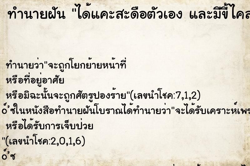 ทำนายฝัน ได้แคะสะดือตัวเอง และมีขี้ไคลออกมาเยอะมาก คืน ทำนายฝัน ได้แคะสะดือตัวเอง และมีขี้ไคลออกมาเยอะมาก คืน